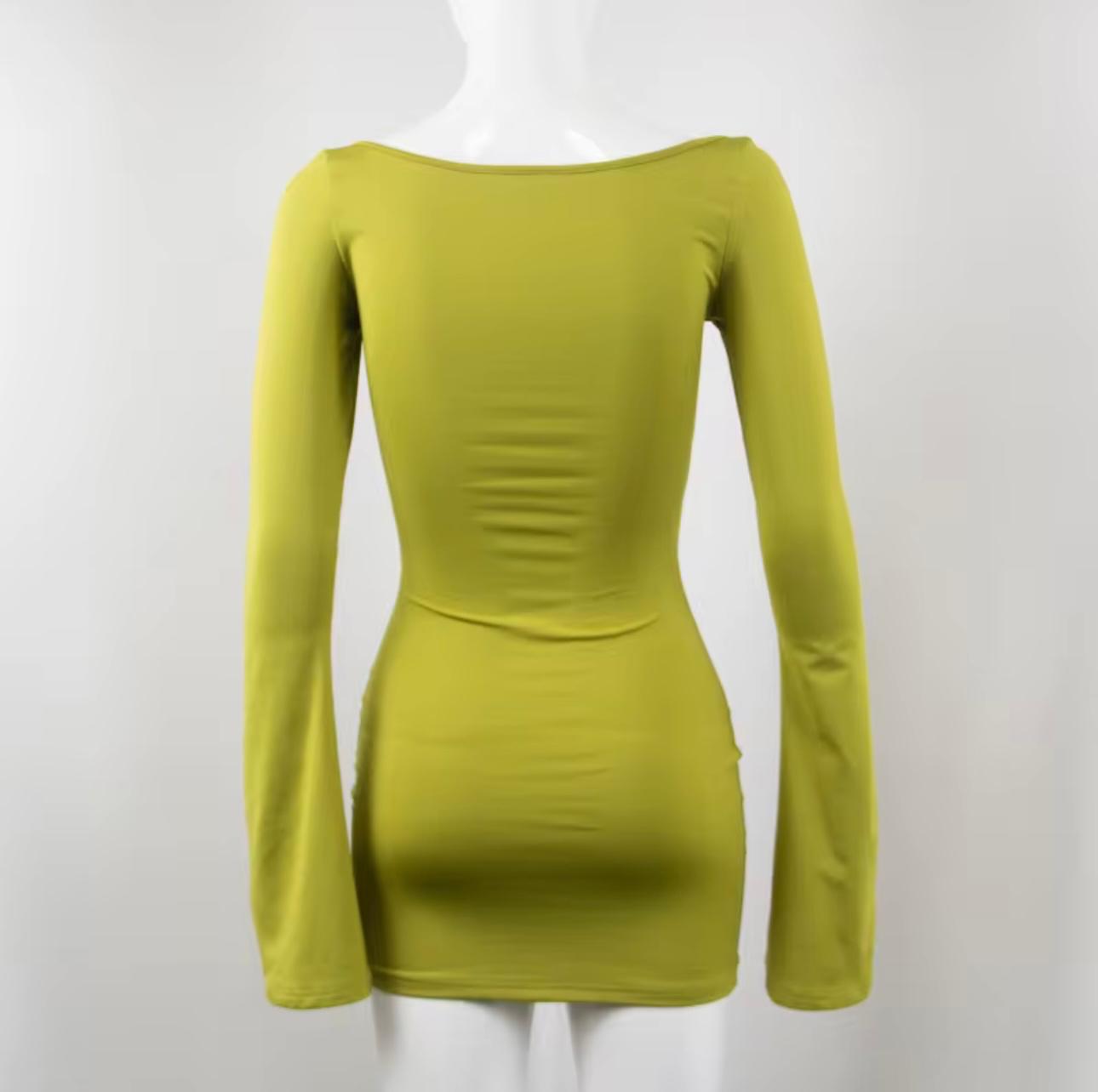 UCVOGUE solid mini dress