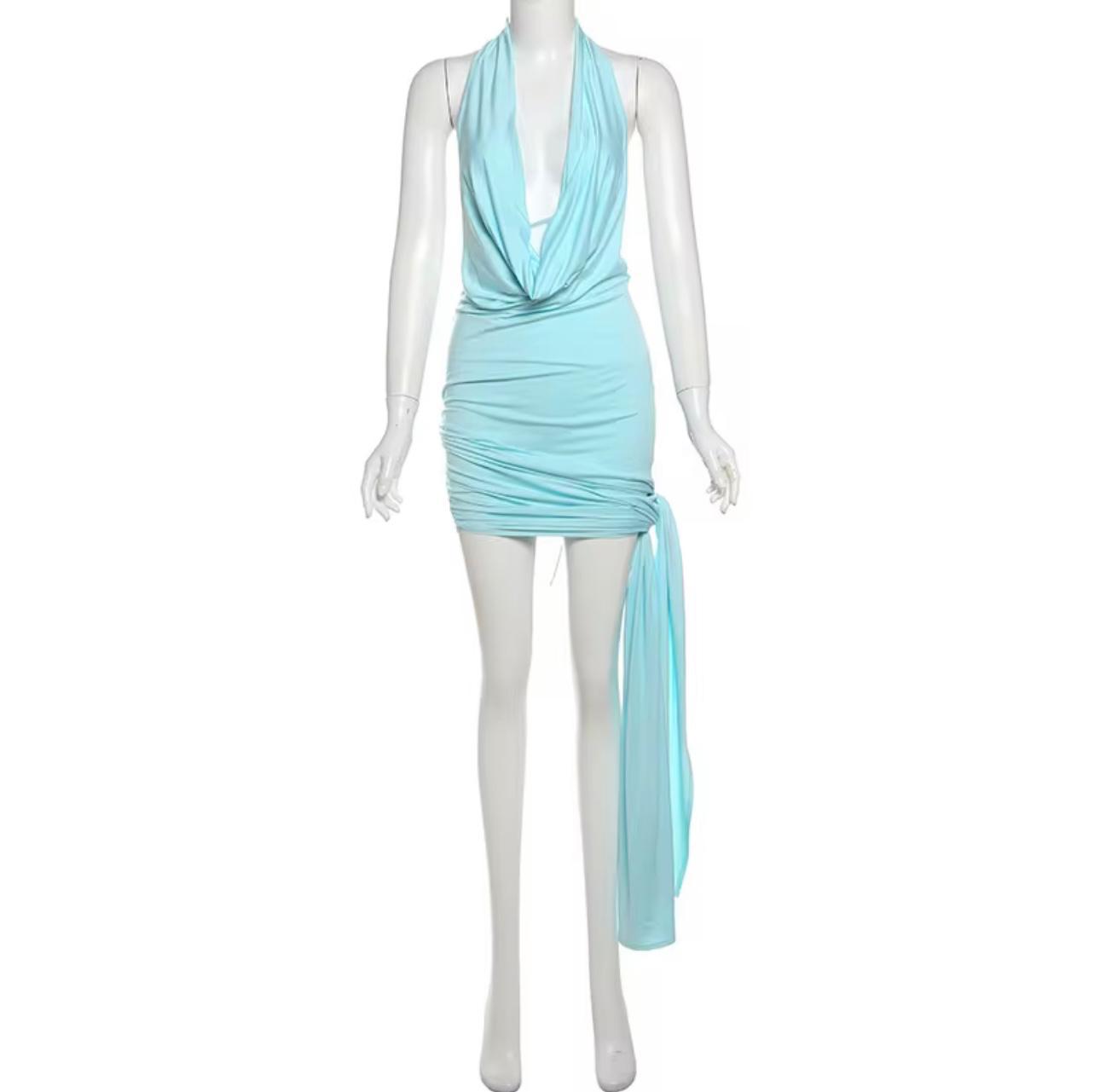 UCVOGUE Nami Aquafina Casual short dress
