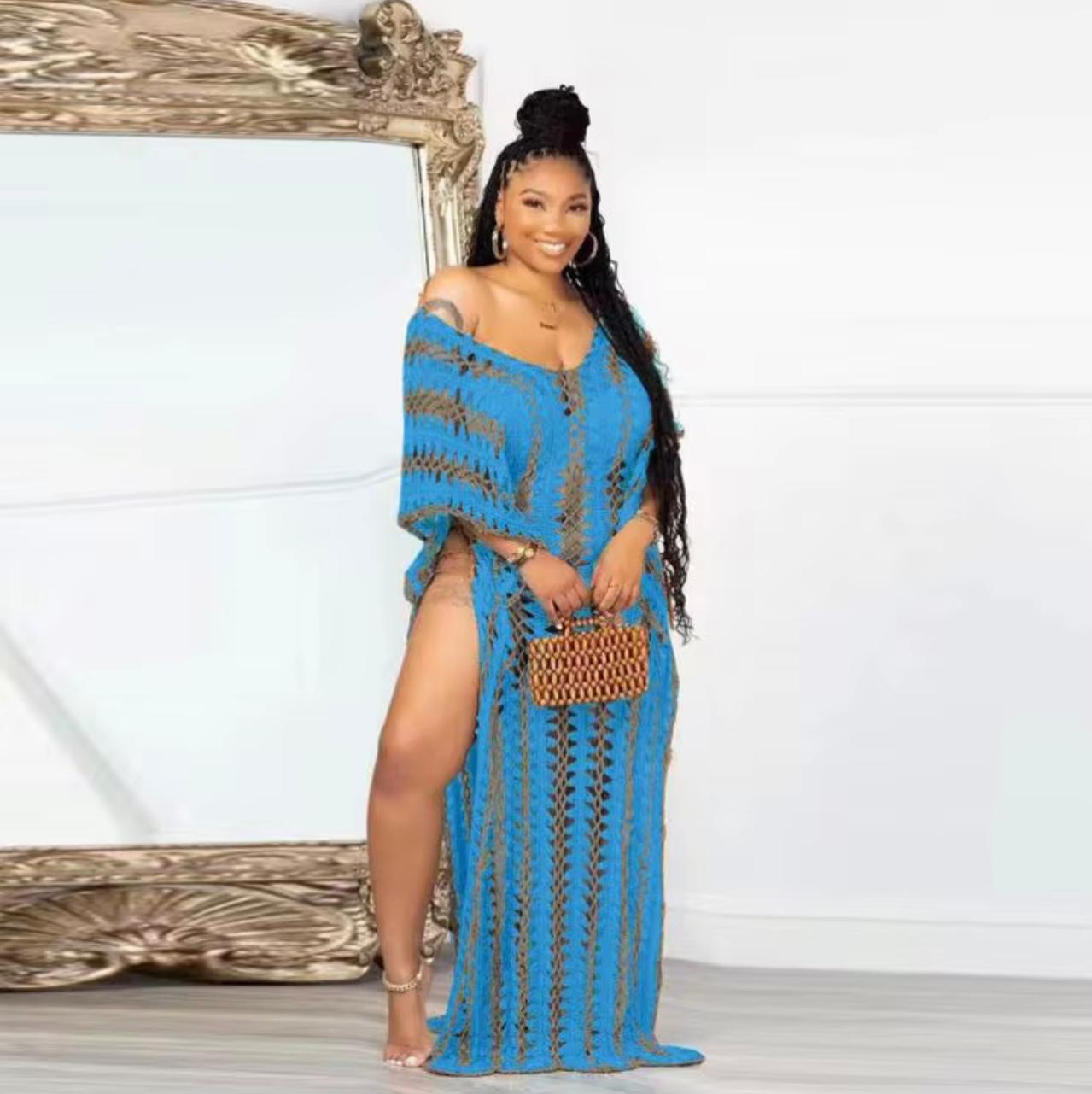 UCVOGUE Vest Dress Bikini Cover -ups Knitting swimwear Cover- up