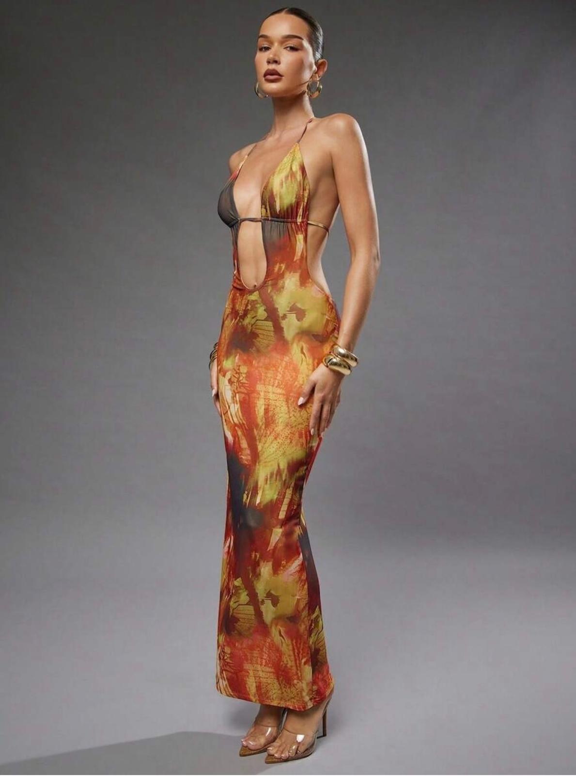 UCVOGUE is on fire maxi dress