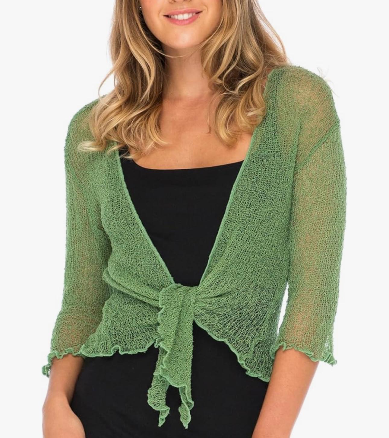 UCVOGUE sheer knit top