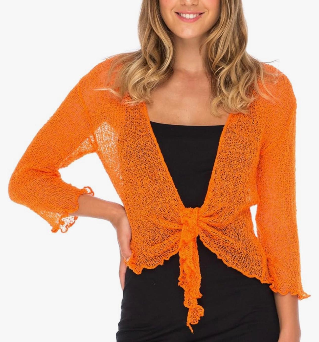 UCVOGUE sheer knit top