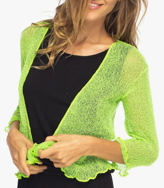 UCVOGUE sheer knit top
