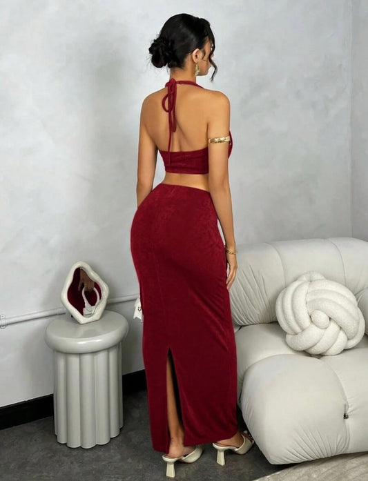 UCVOGUE Matching vibe Long skirt outfit