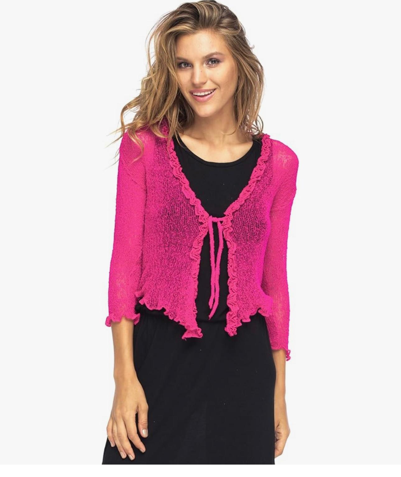 UCVOGUE sheer knit top # 2