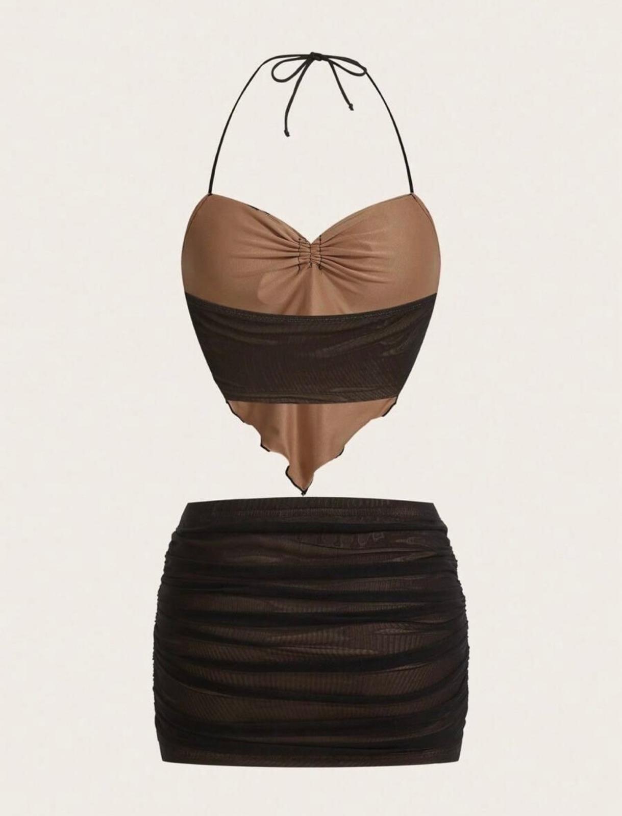 UCVOGUE Top and Skirt Set