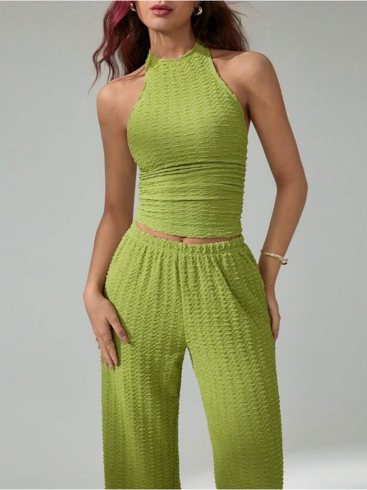 UCVOGUE Olive pant set Style