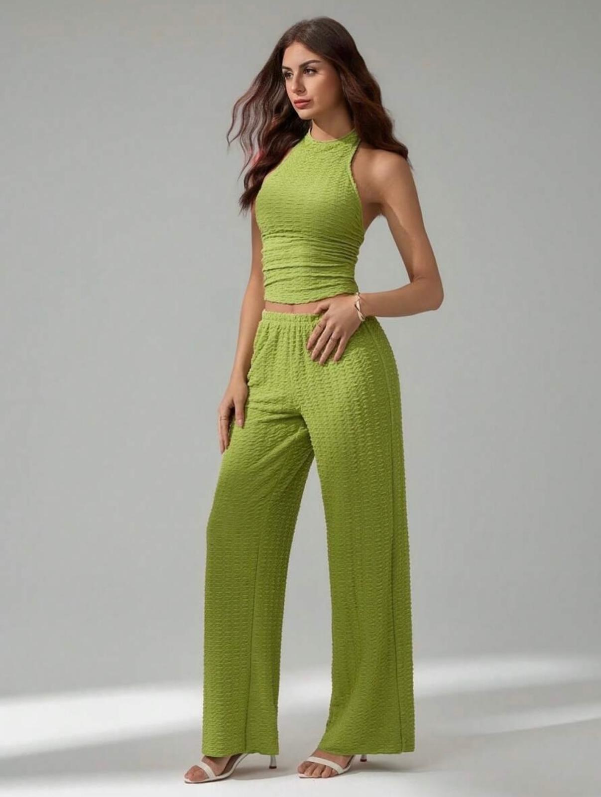 UCVOGUE Olive pant set Style