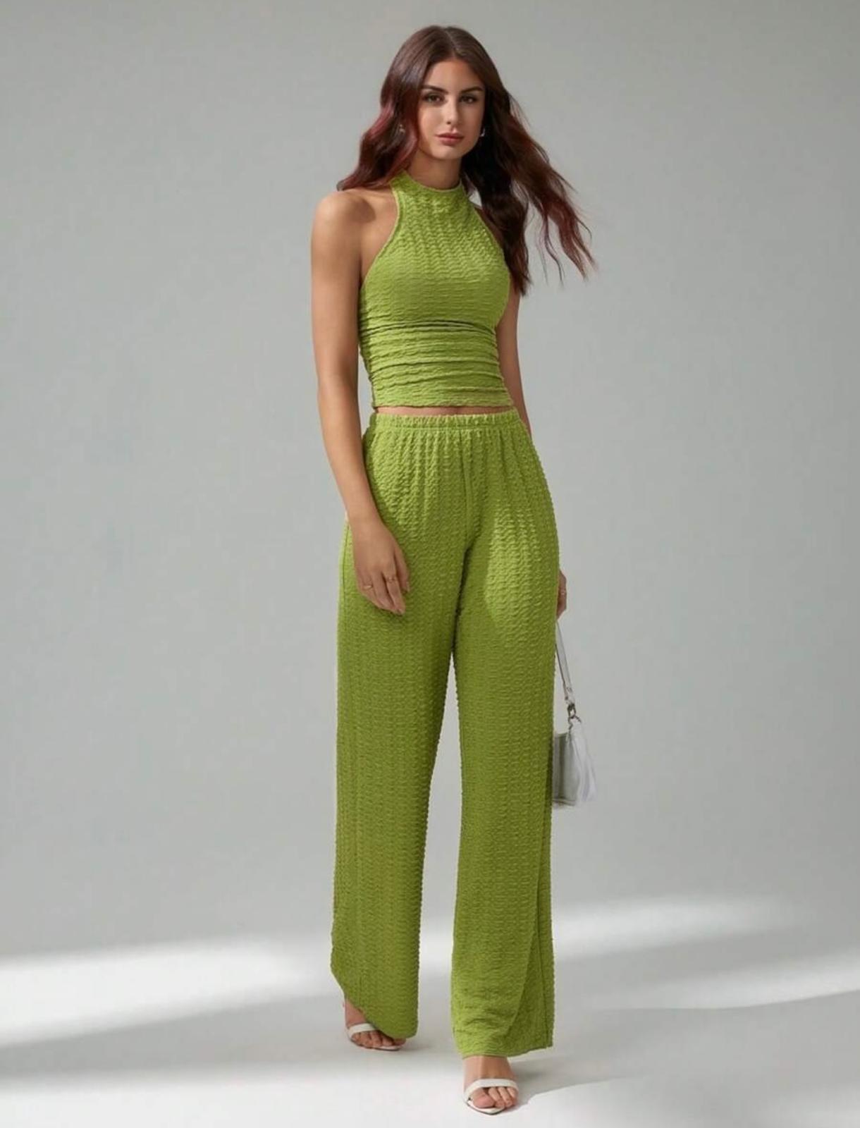 UCVOGUE Olive pant set Style