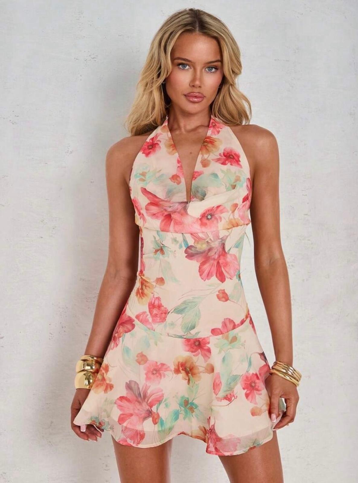 UCVOGUE floral mini dress
