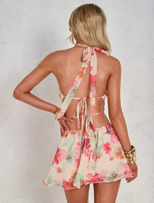 UCVOGUE floral mini dress