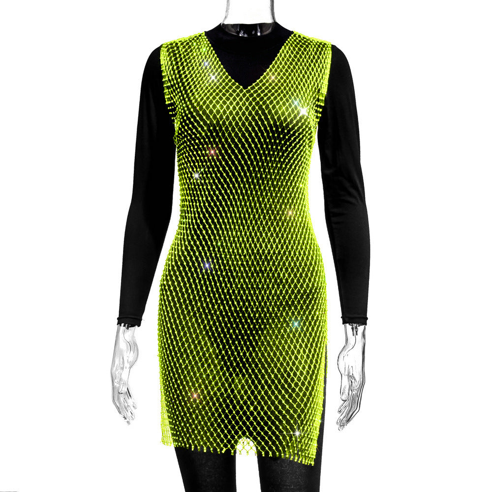 Rose Rhinestone coverup