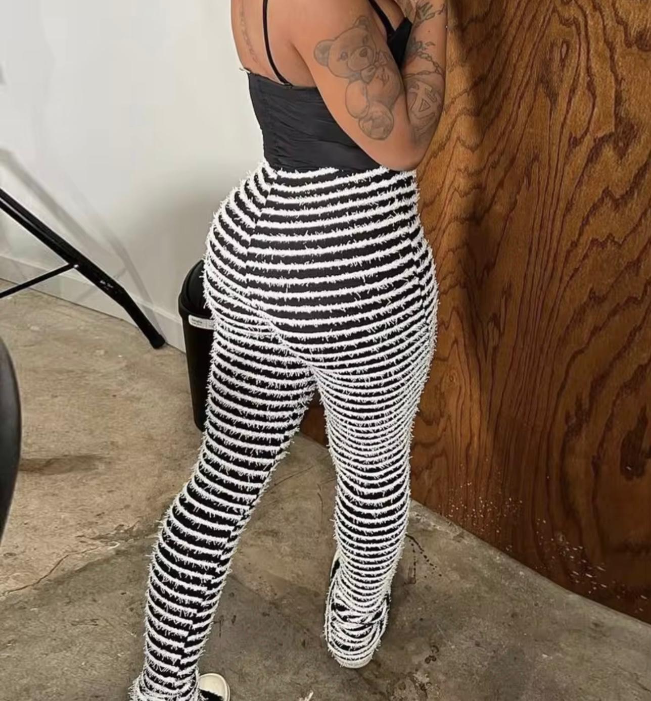 UCVOGUE stripes streetwear pants