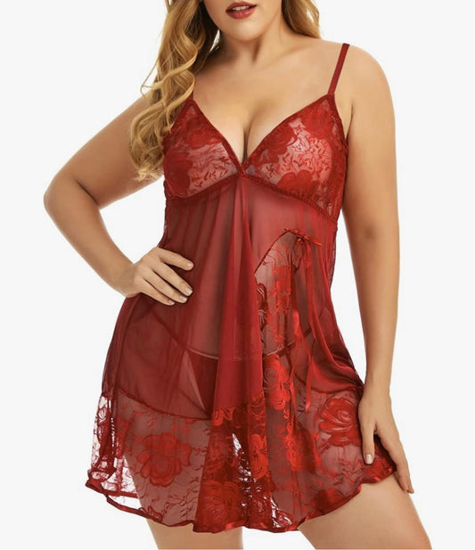 UCVOGUE babydoll lingerie sleepwear plus size