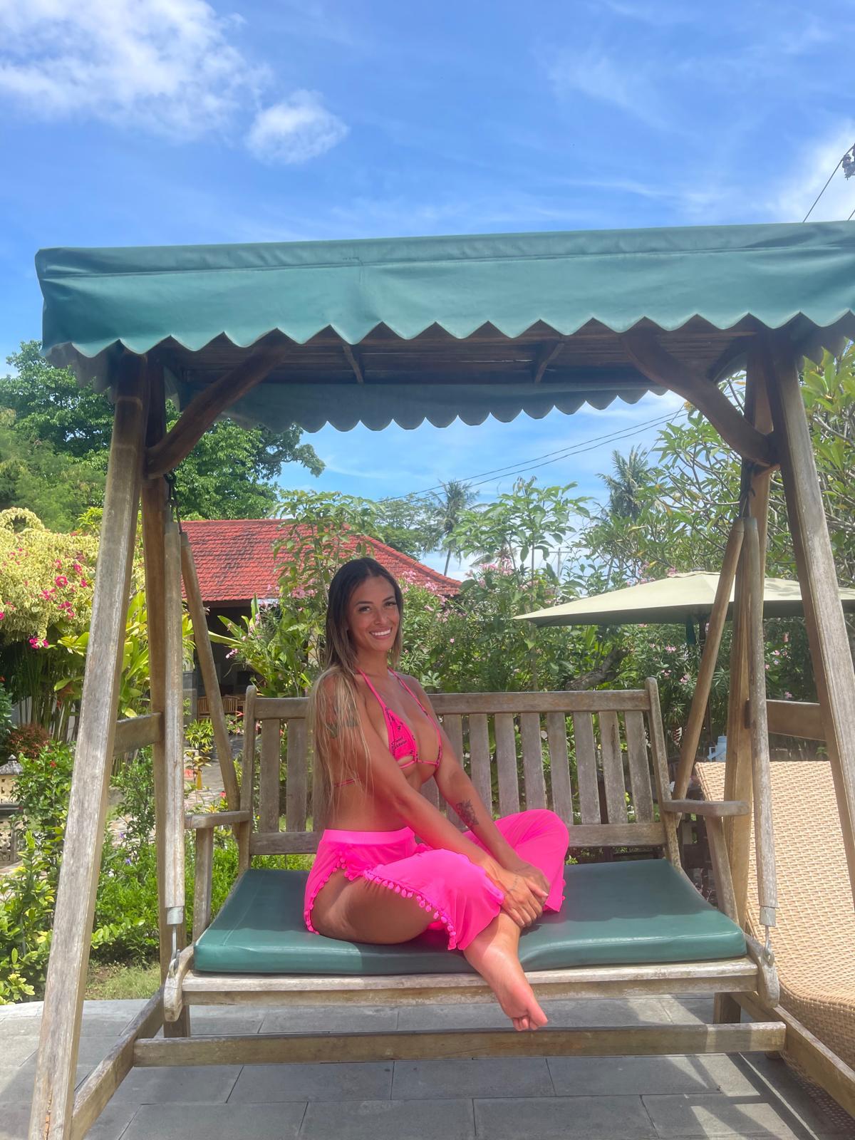 Melasti mesh open leg pants