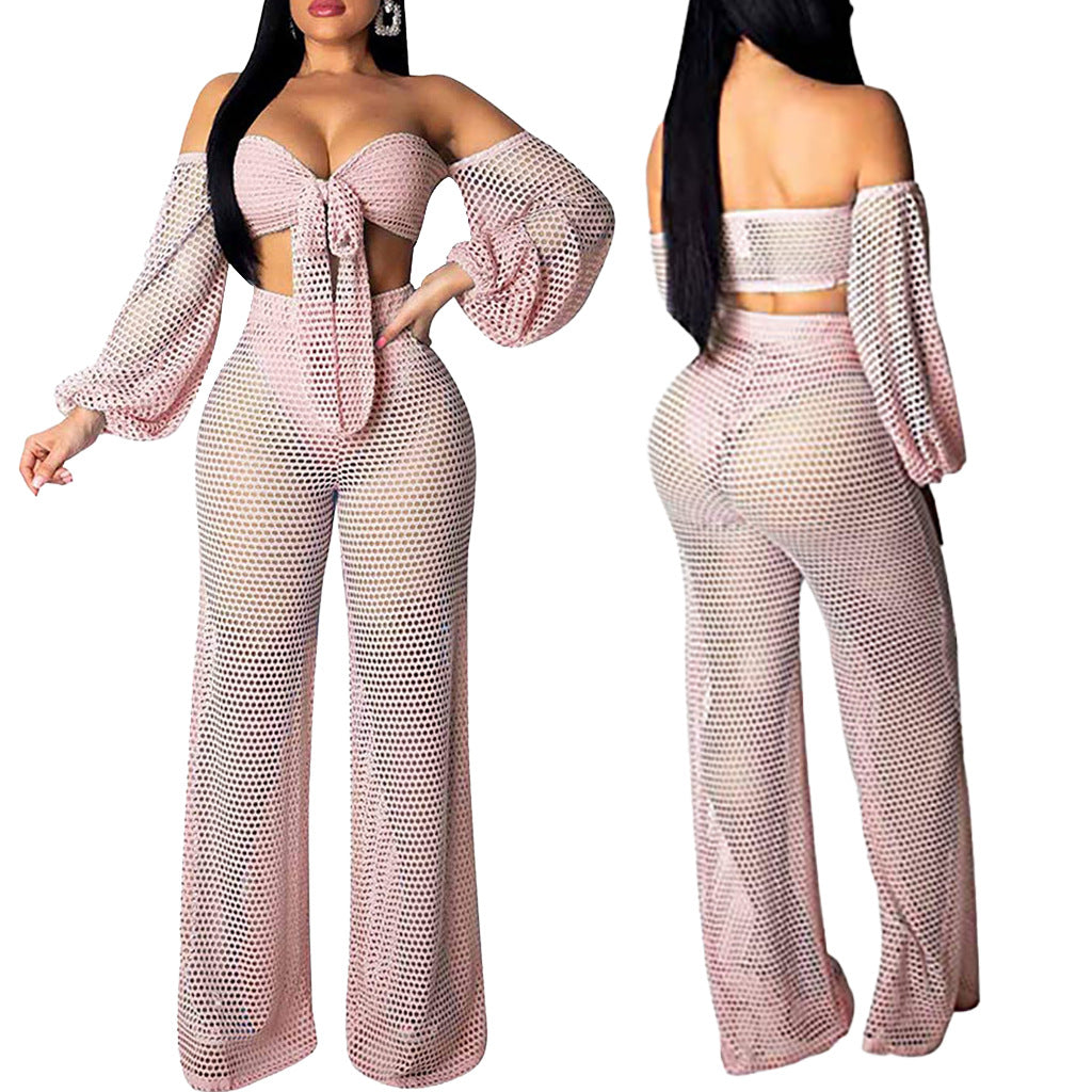 Taurus fishnets pant set
