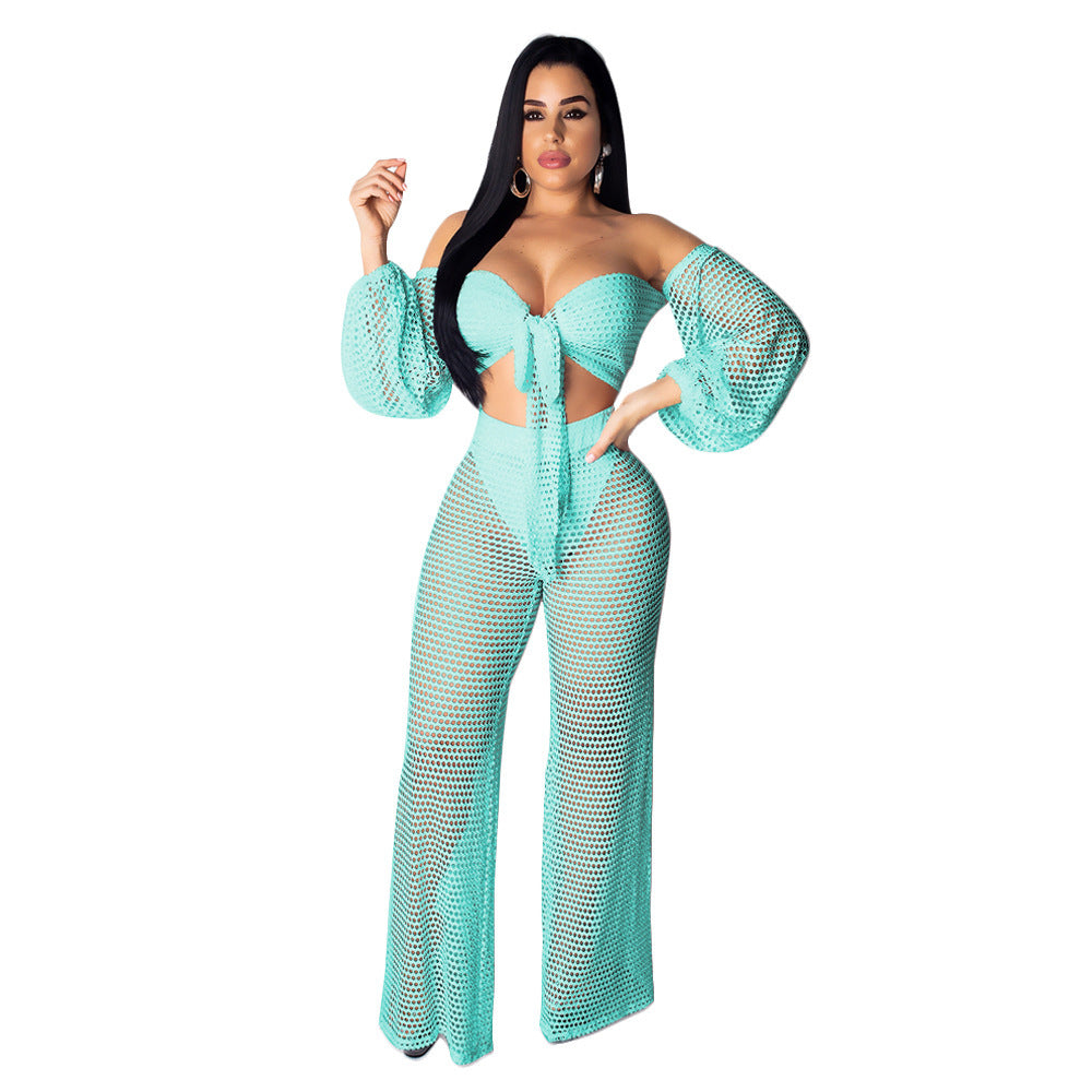 Taurus fishnets pant set