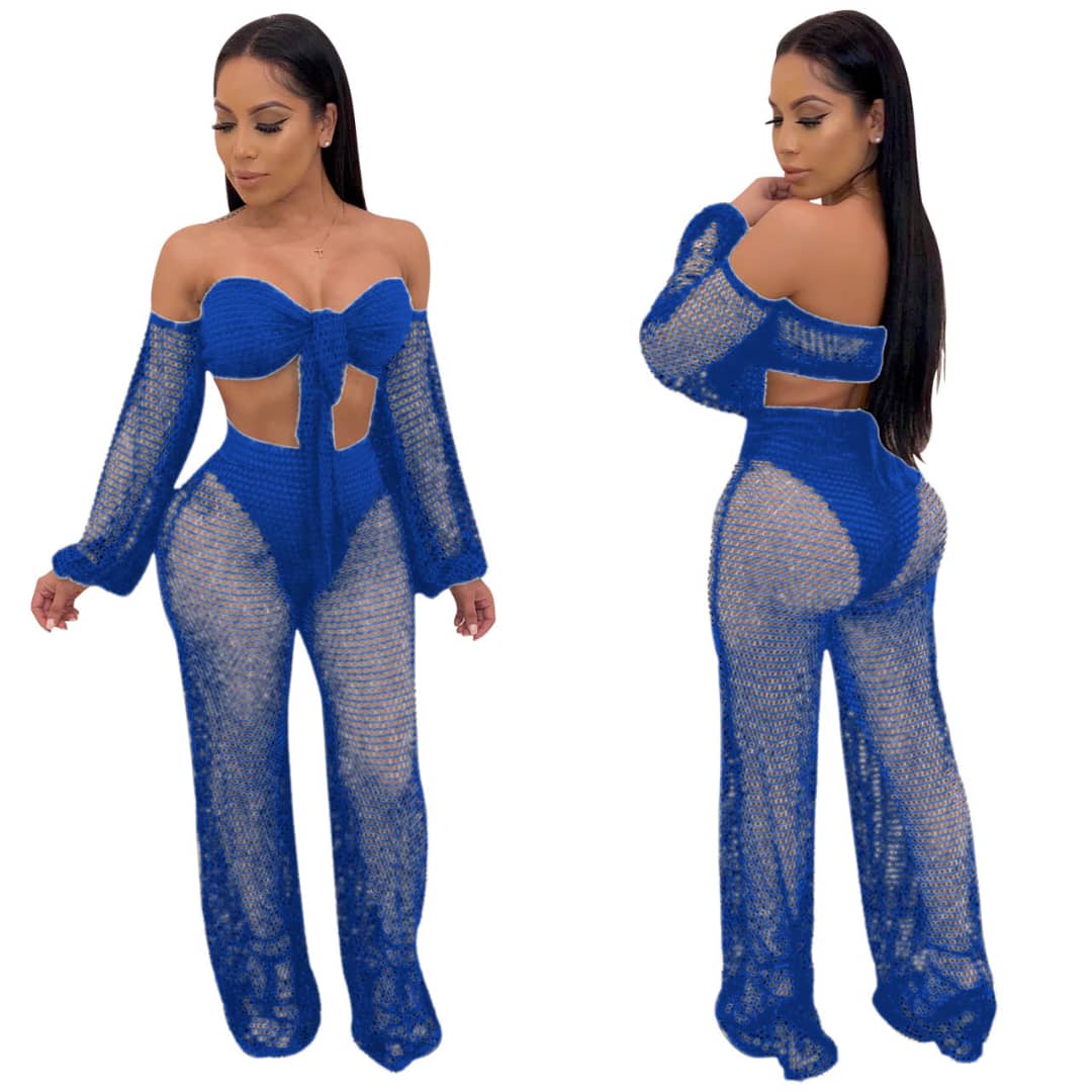 Taurus fishnets pant set