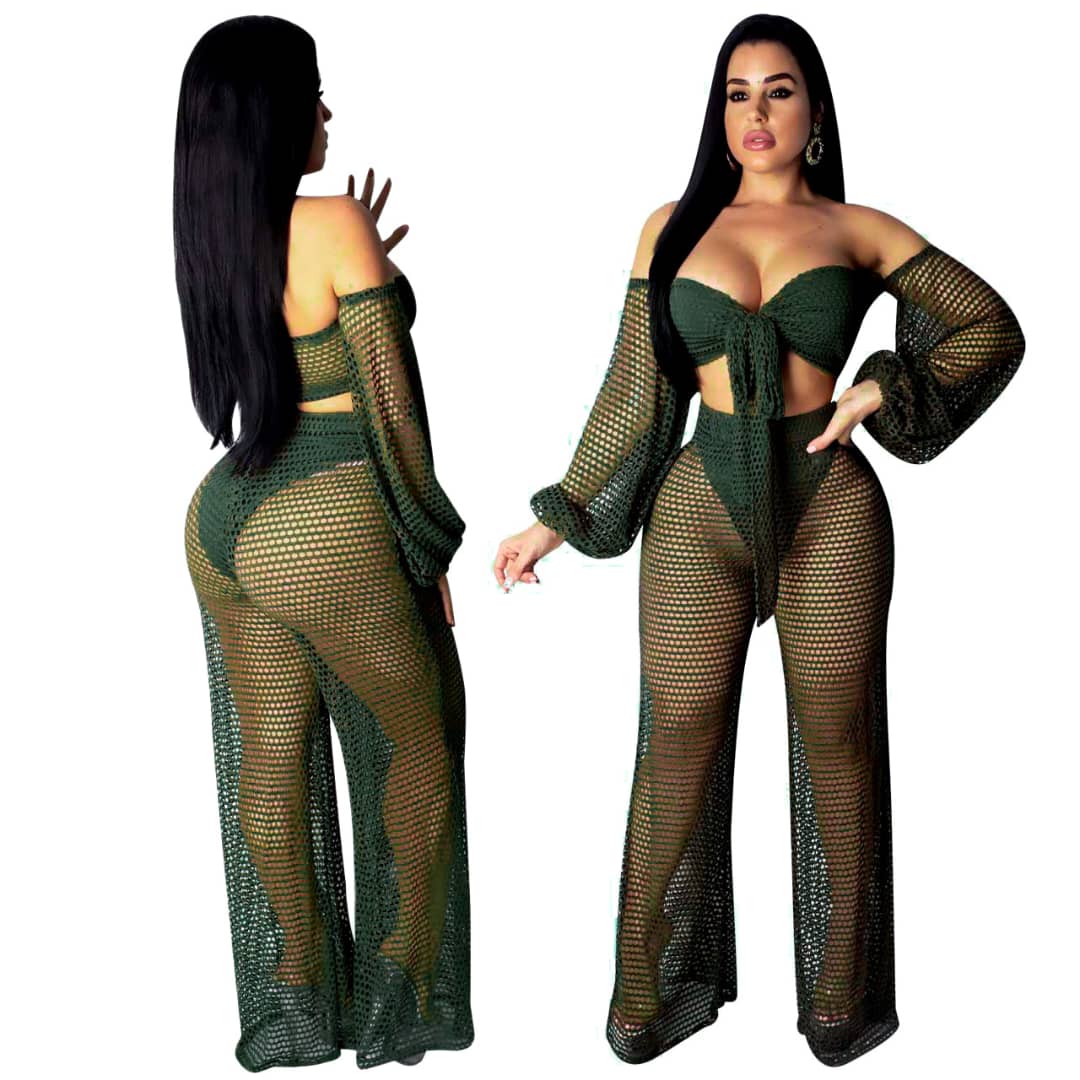 Taurus fishnets pant set