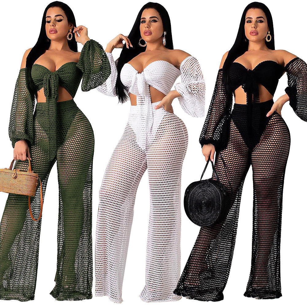 Taurus fishnets pant set