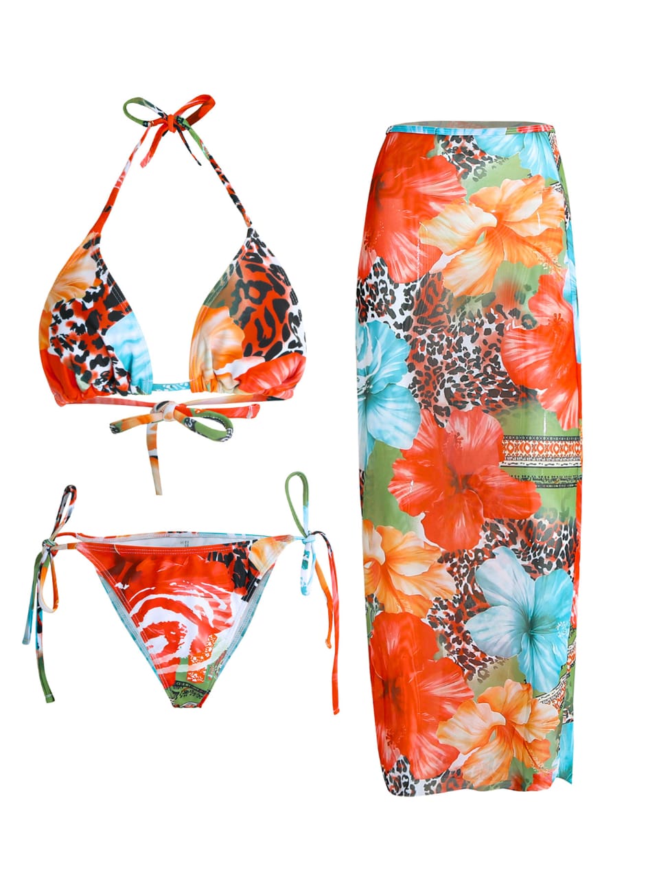 Catalina swimsuit & Long skirt coverup