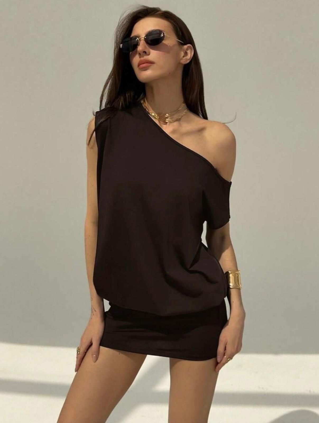 UCVOGUE off the shoulders mini clubby dress