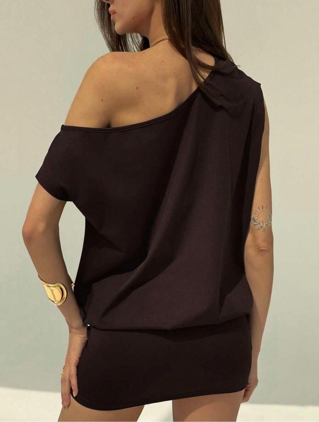 UCVOGUE off the shoulders mini clubby dress