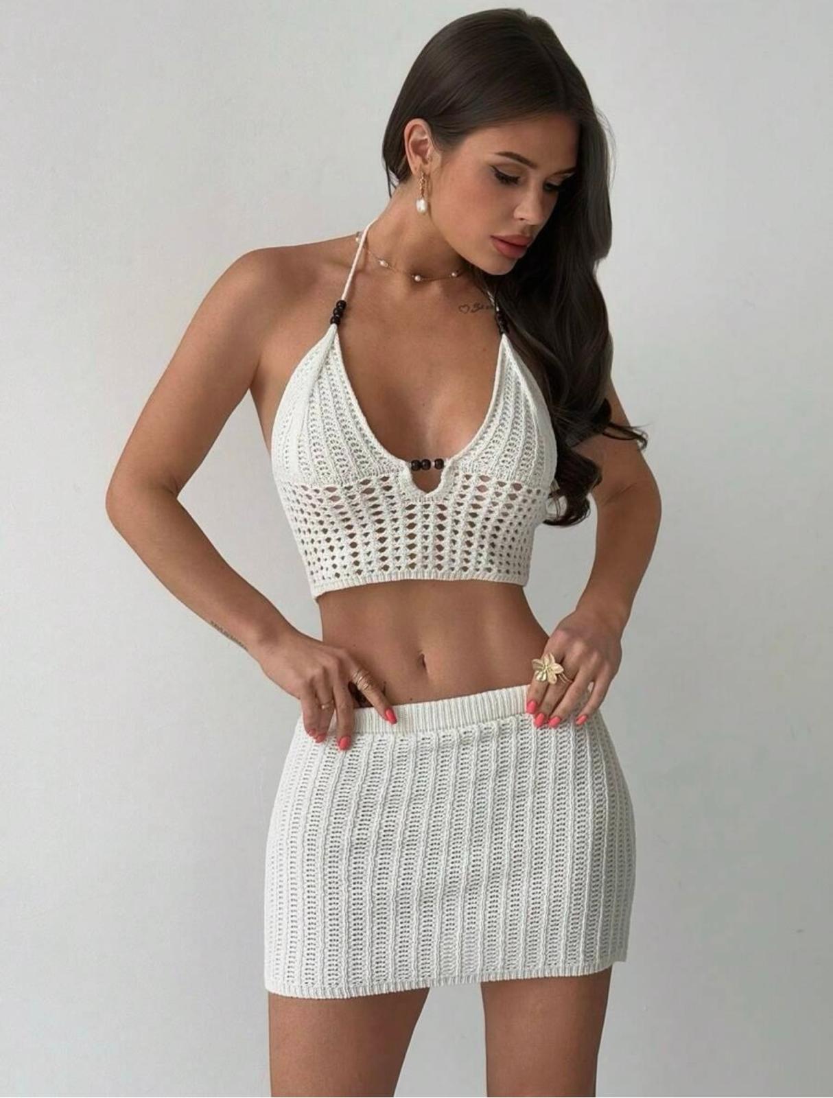 UCVOGUE marching knitting skirt & set
