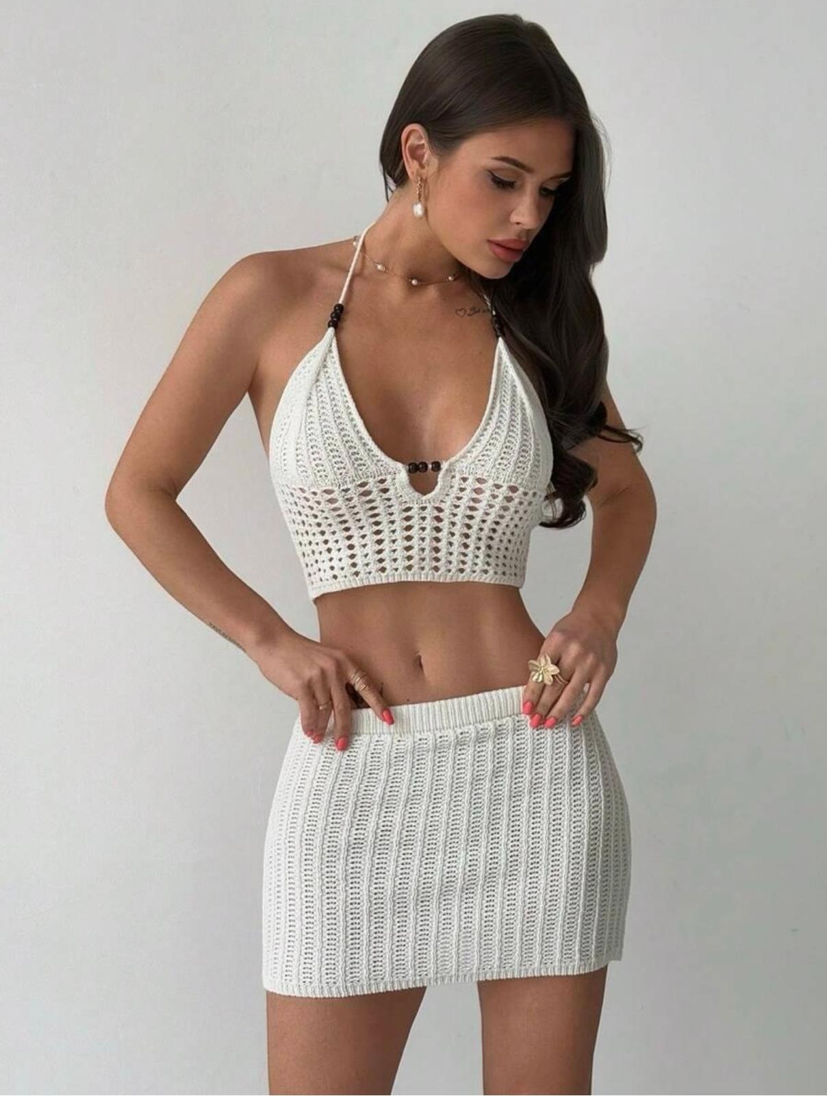 UCVOGUE marching knitting skirt & set