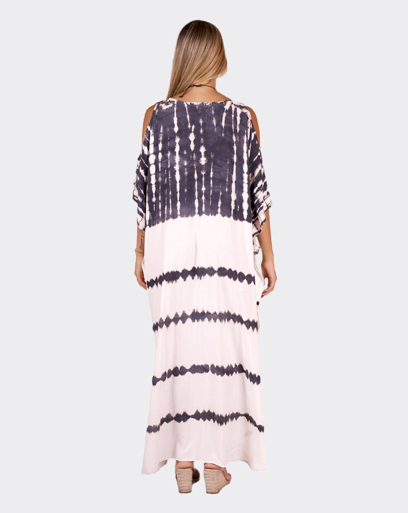 Black & White Sandy Boho Kaftan