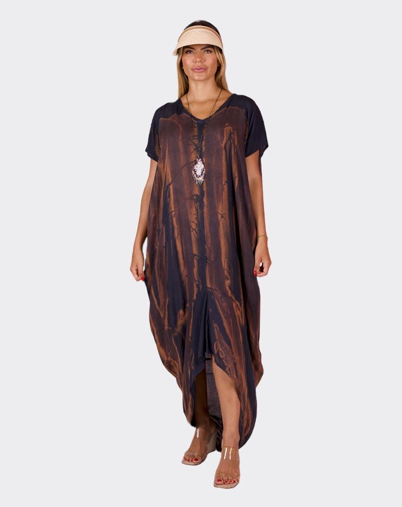 Blue & Brown Siren Boho Kaftan