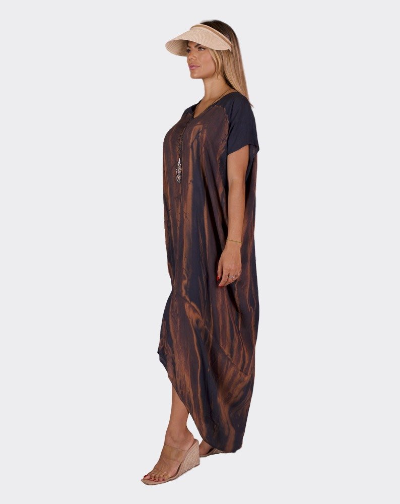 Blue & Brown Siren Boho Kaftan