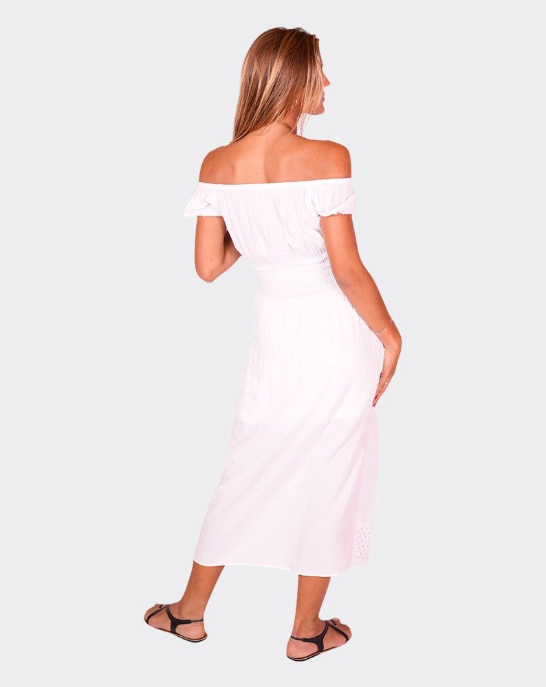 Selene White Long Dress