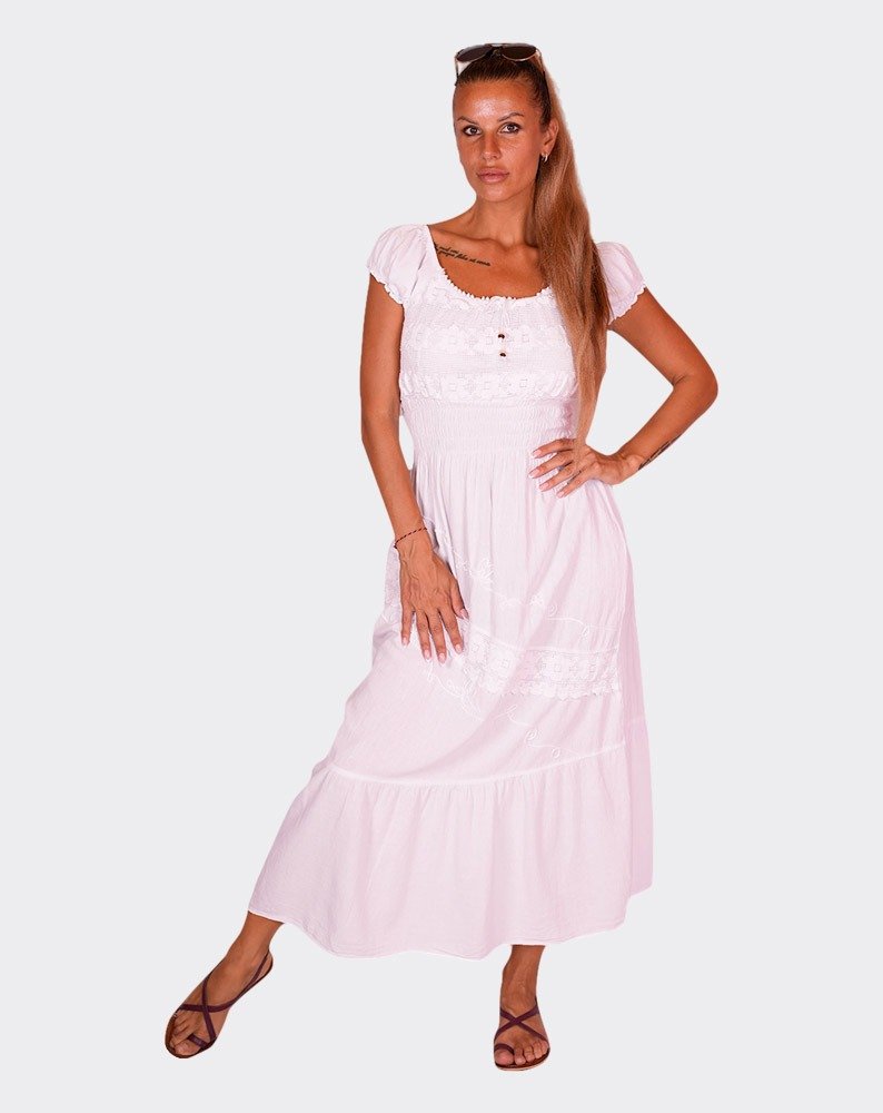 Hera White Long Dress