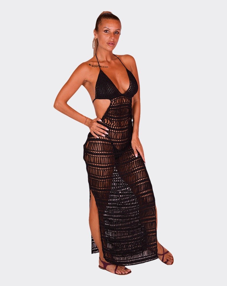 Low Back Bambú Crochet Dress