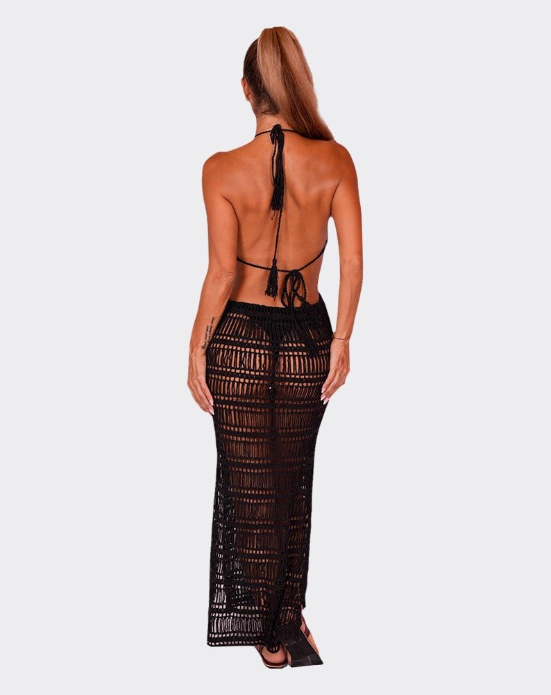 Low Back Bambú Crochet Dress
