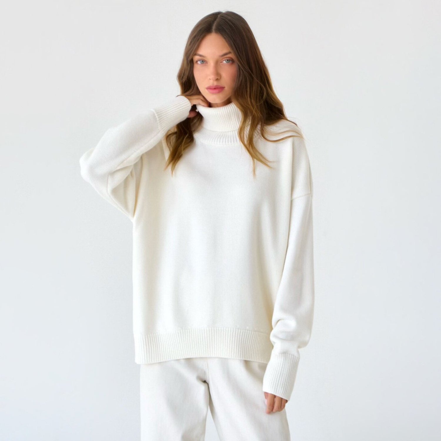 Overside High Neck Sweater