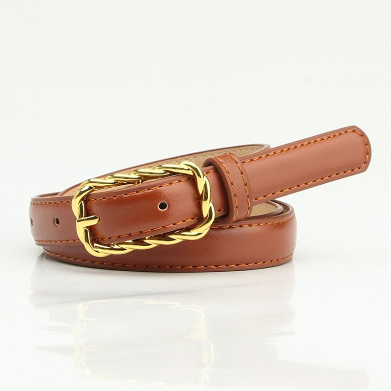 Alloy Square Buckle Belt Trim Belt Woman