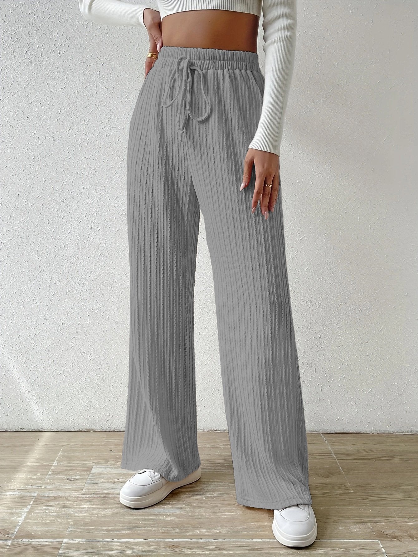 Wide Knit Pants