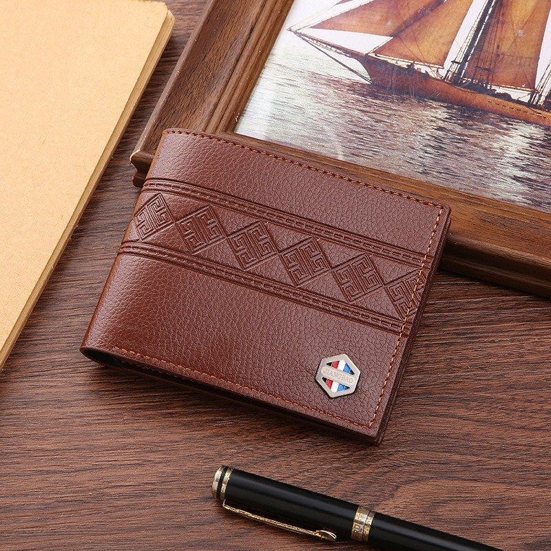 Men's Wallet with Multi-Card Embossing