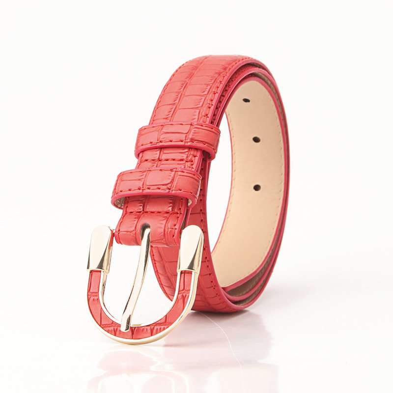 Women's PU Belt with Alloy Buckle