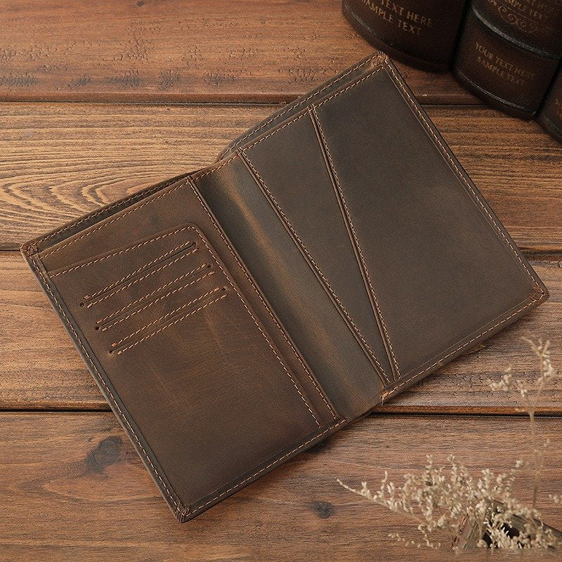 Antimagnetic Leather Passport Holder