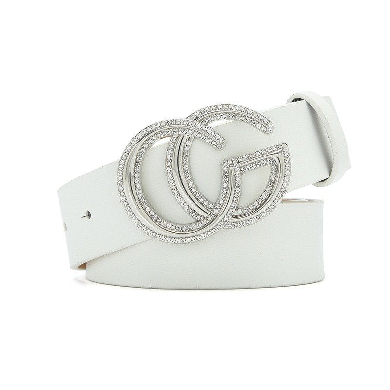 CG Brooch Belt with Diamonds