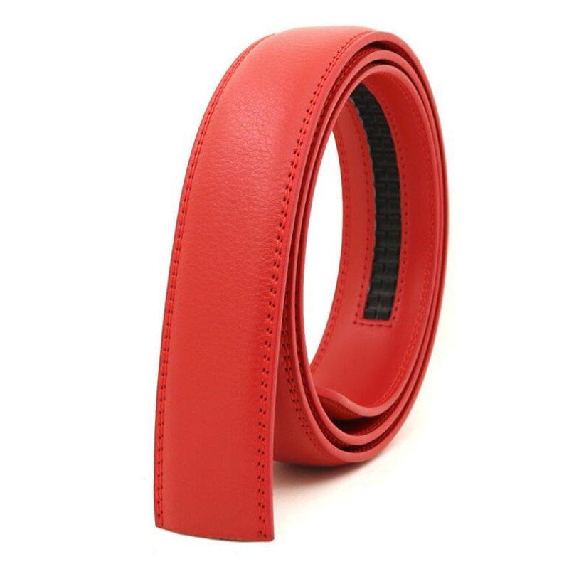 Men's Automatic Belt Body 3.5 CM Leather Belt 3.1 CM Non Buckle Transfer Film Two Layers Of Leather