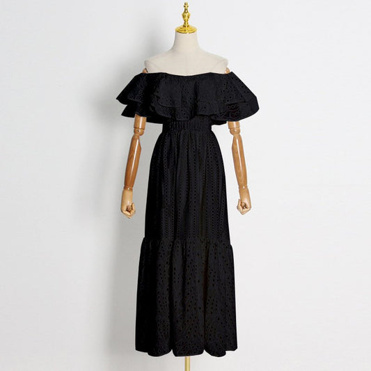 Long Skirt Dress With Embroidery