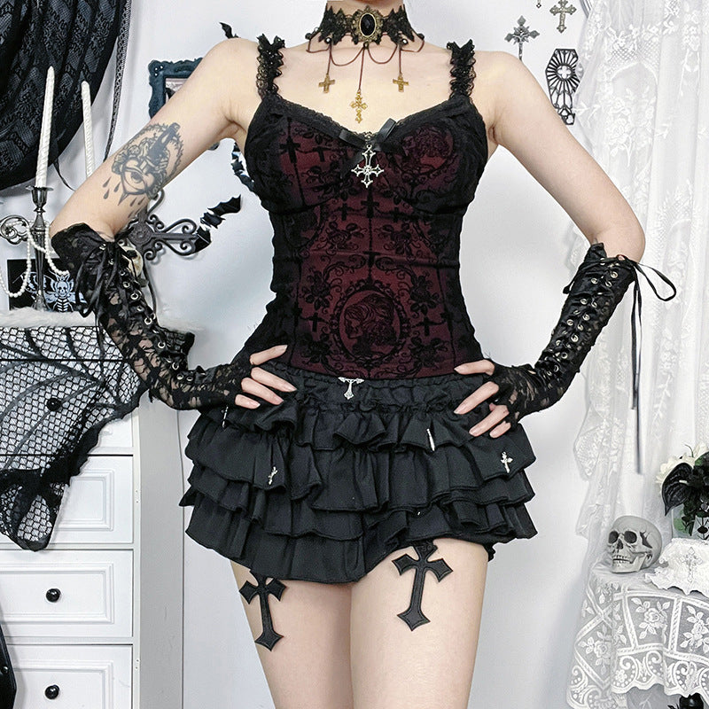 Dark Gothic style spicy girl camisole top