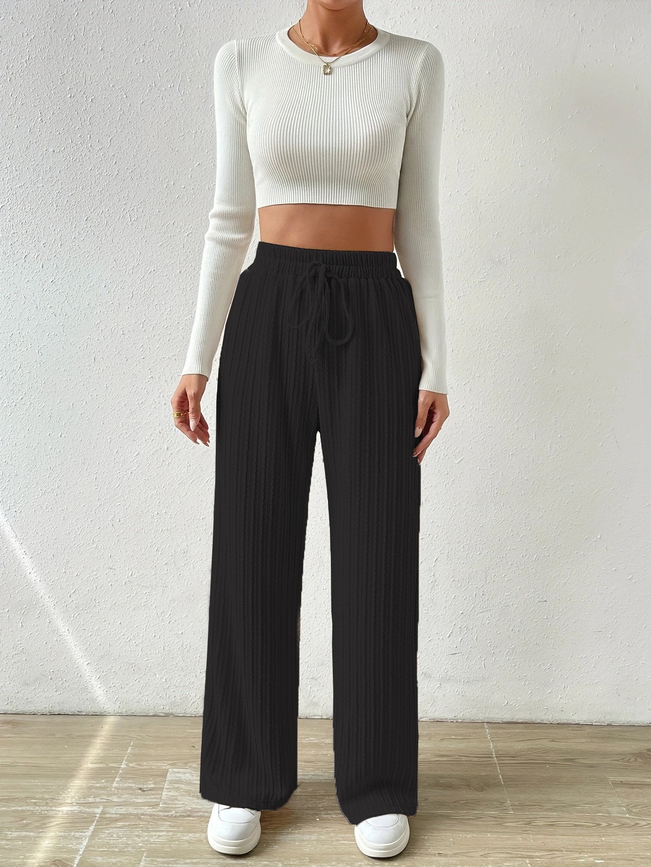 Wide Knit Pants