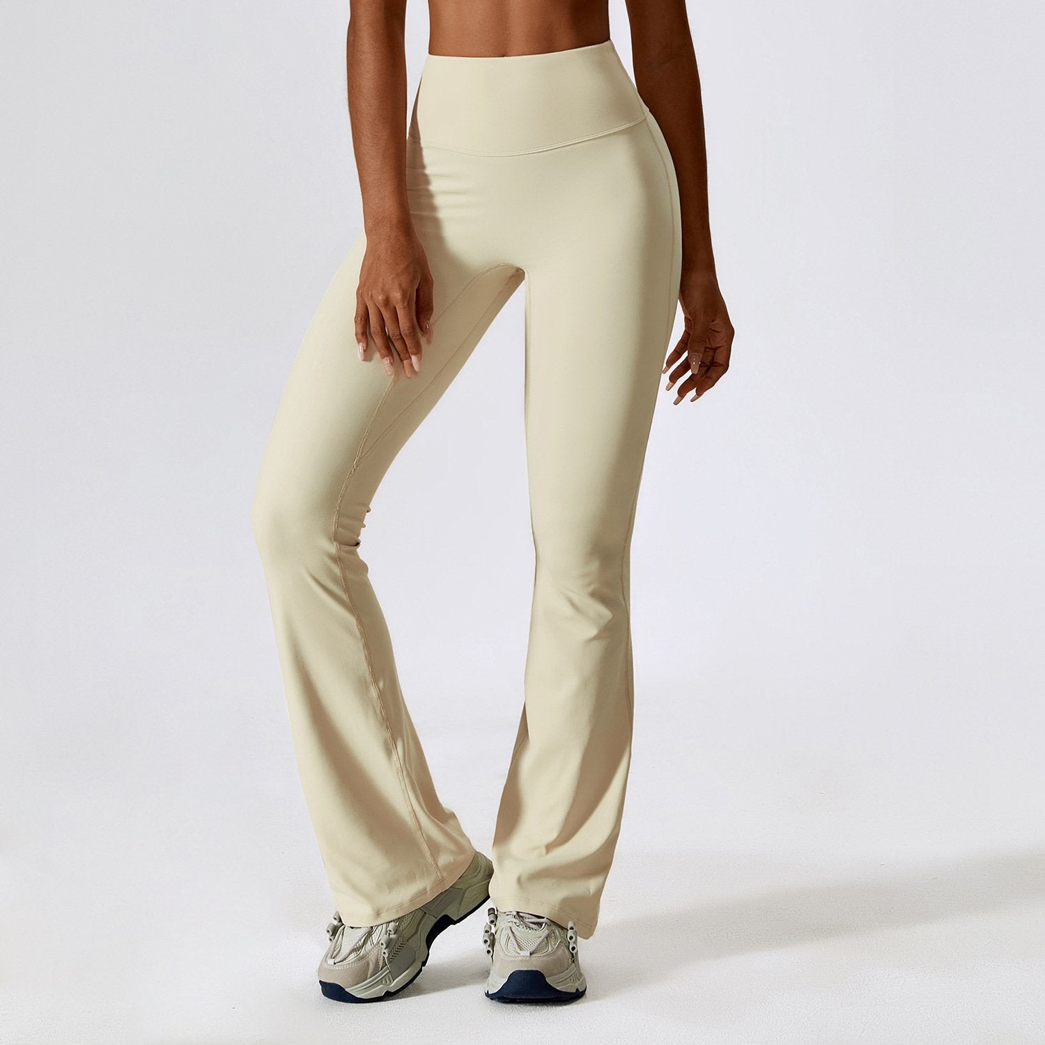 High Waist Slightly Flared Casual Sweatpants