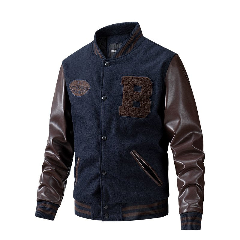 Baseball Jacket Casual Men's Embroidery Stitching