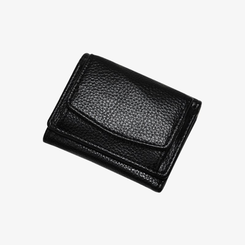 Ladies Short Wallet Student Lychee Wallet Clutch Card Holder Coin Purse